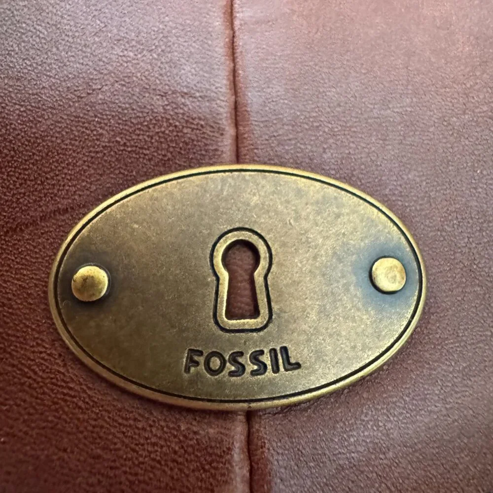 Fossil Brown Crossbody Leather Saddlebag